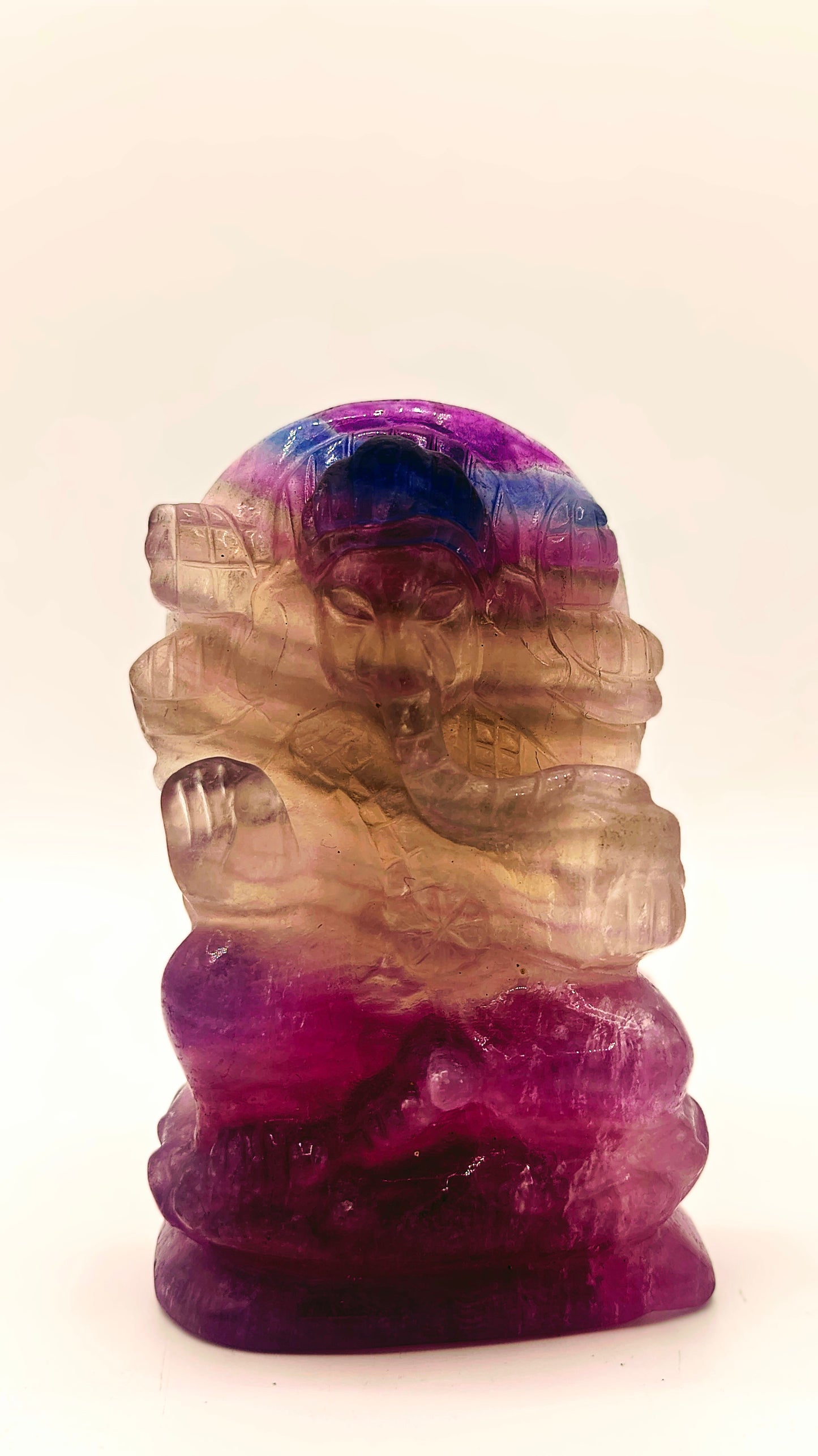 Fluorite Ganesh Carving
