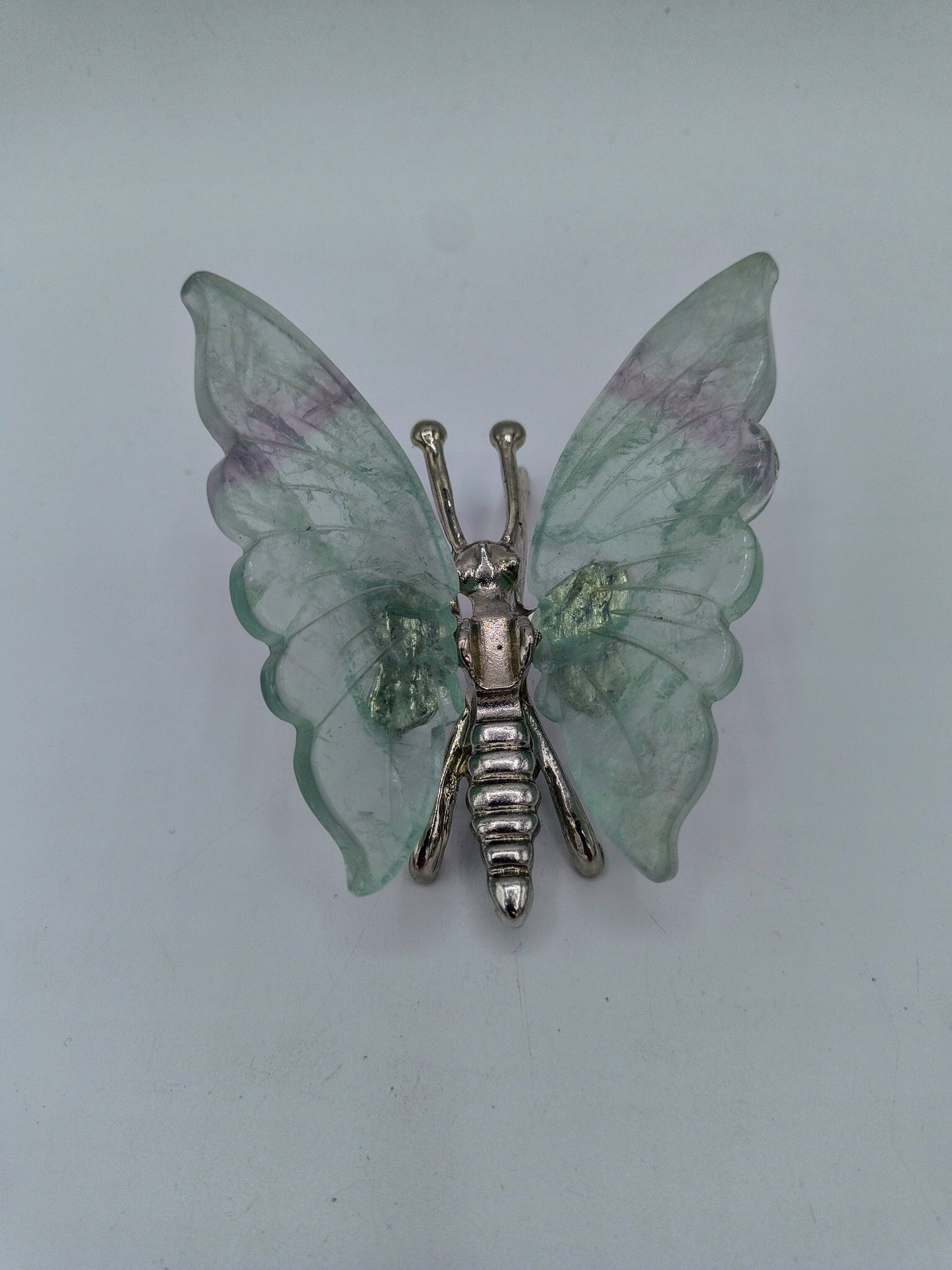 Fluorite Butterfly Carving