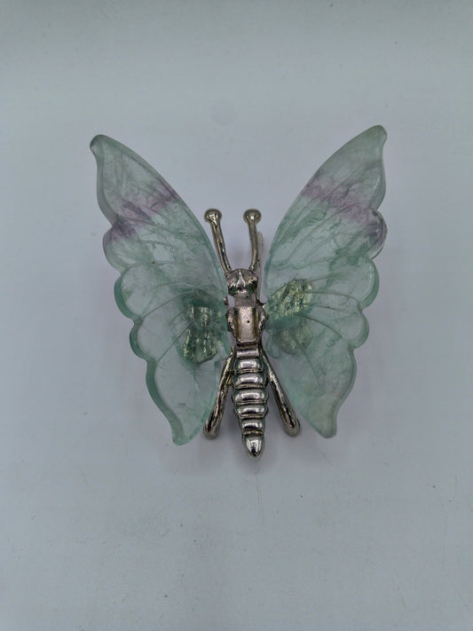 Fluorite Butterfly Carving
