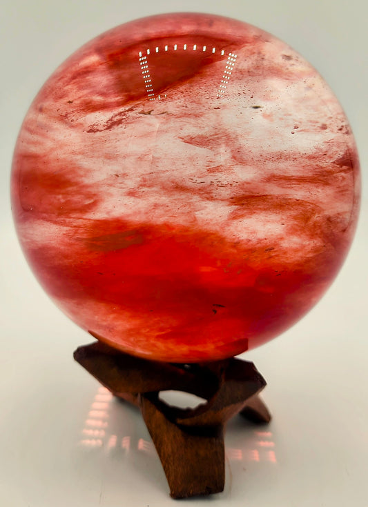 Cherry Quartz Crystal Ball Sphere