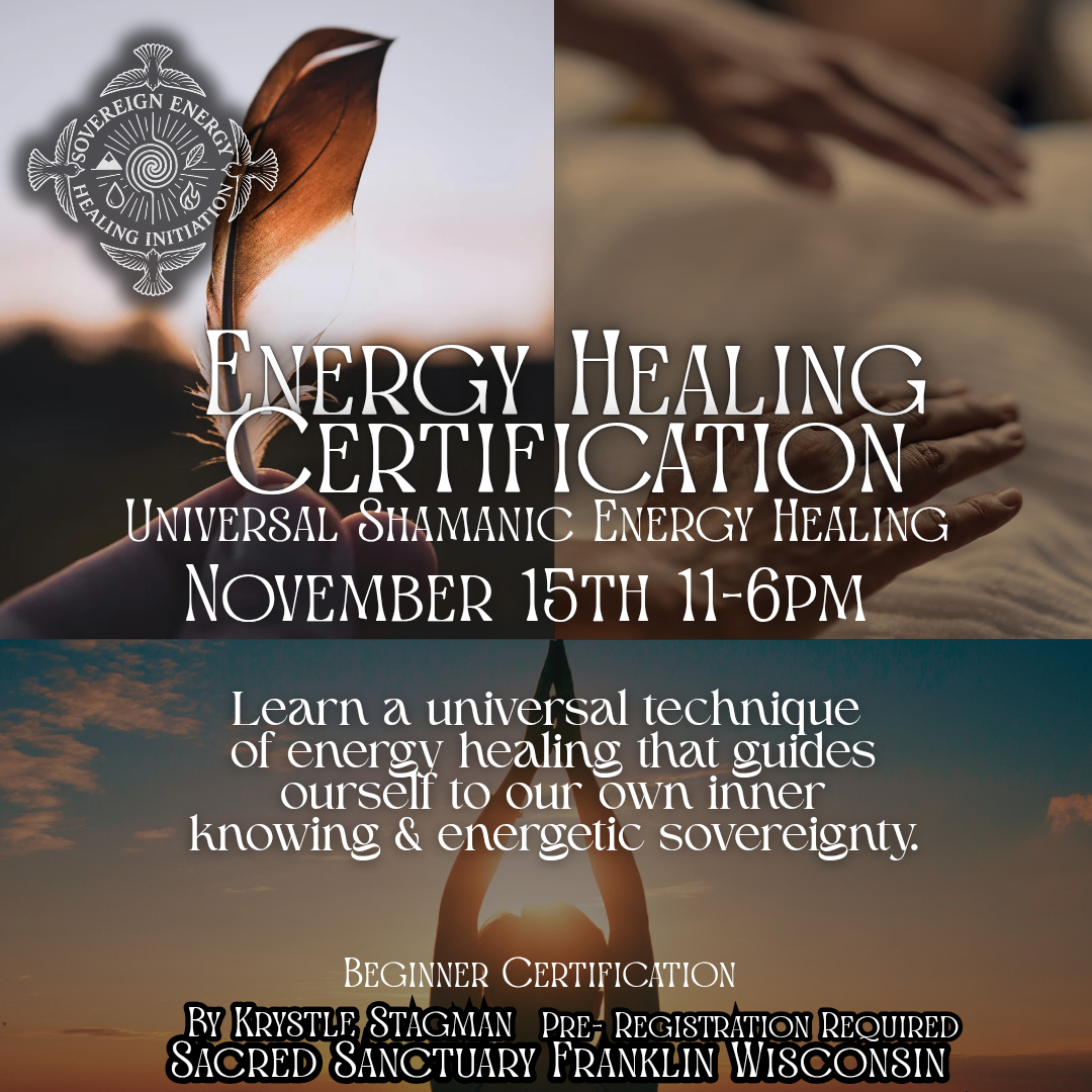 Energy Healing Certification & initiation November 15th